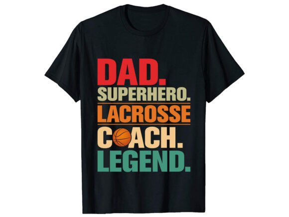 Dad Superhero Coach T-Shirt Design for Graphics and T-Shirt Designs