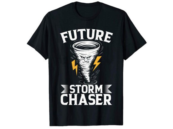 Future Strom Chaser T-Shirt Design for Blog and Web Graphics
