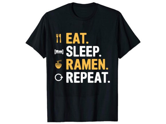 I Love Gaming and Ramen T-Shirt Design Graphics Review