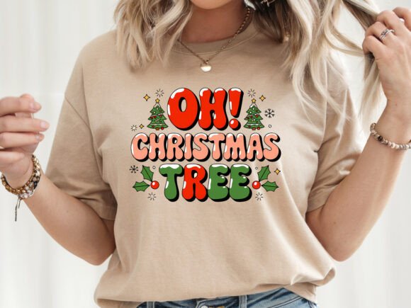 Oh Christmas Tree Christmas PNG Graphics for T-Shirt Designs