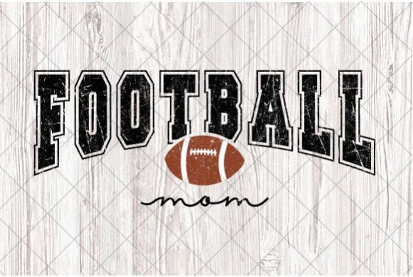 Retro Football Mom SVG for T-Shirt Designs and Graphics