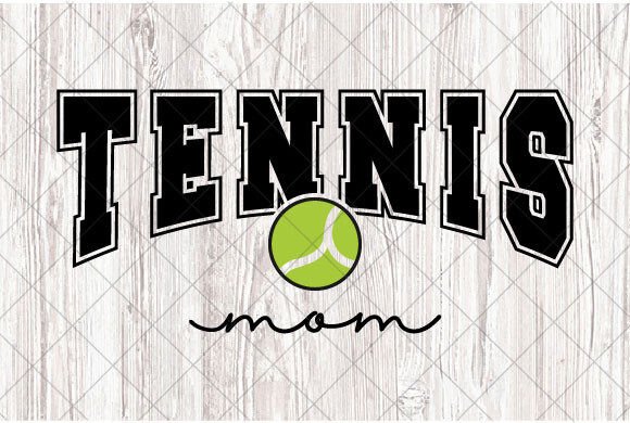 Retro Tennis Mom SVG for T-Shirt Designs