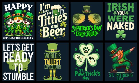 St.Patrick s Day T-Shirt Design Bundle: Graphics for Makers